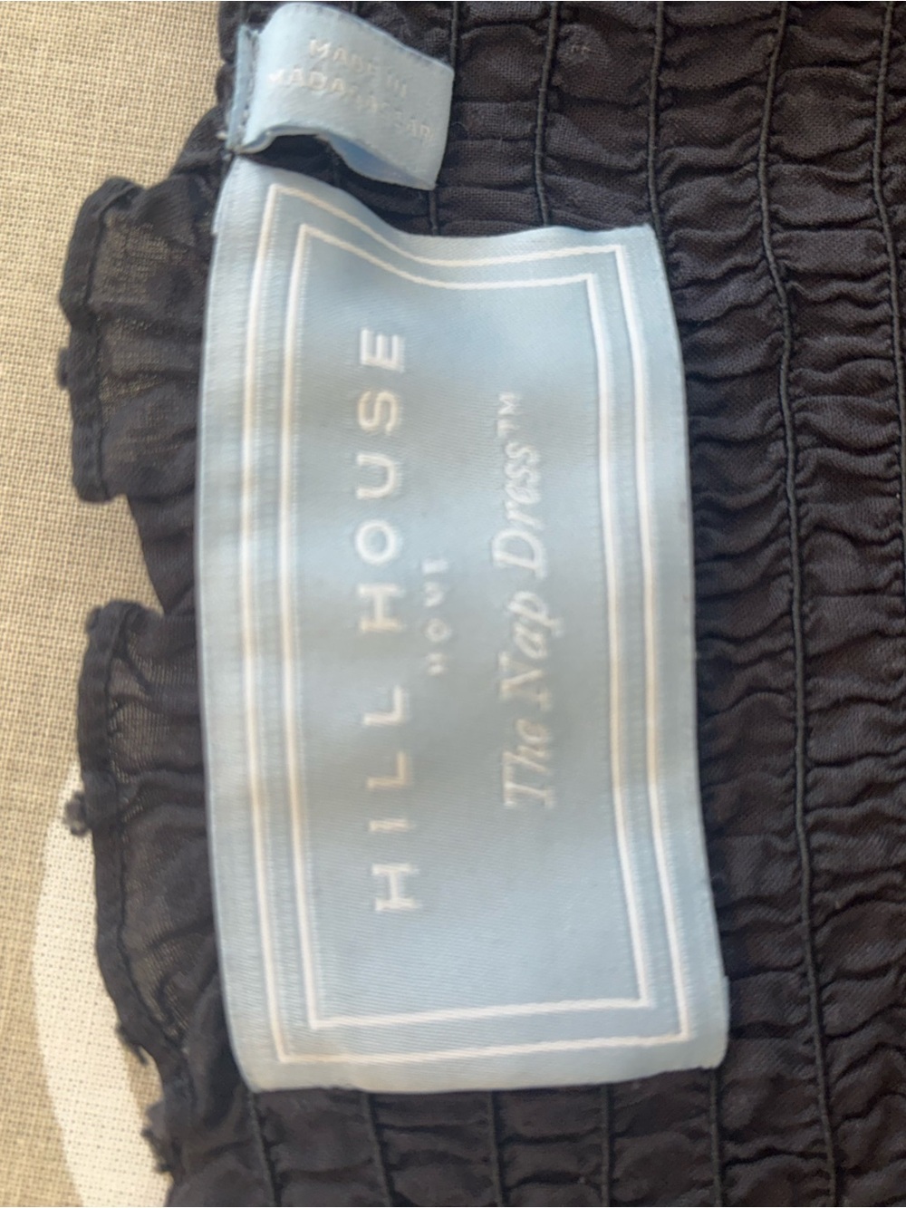 Hill House Home The Nap Dress Black Swiss Dot Smocked Babydoll Cottagecore XS - Picture 2 of 6
